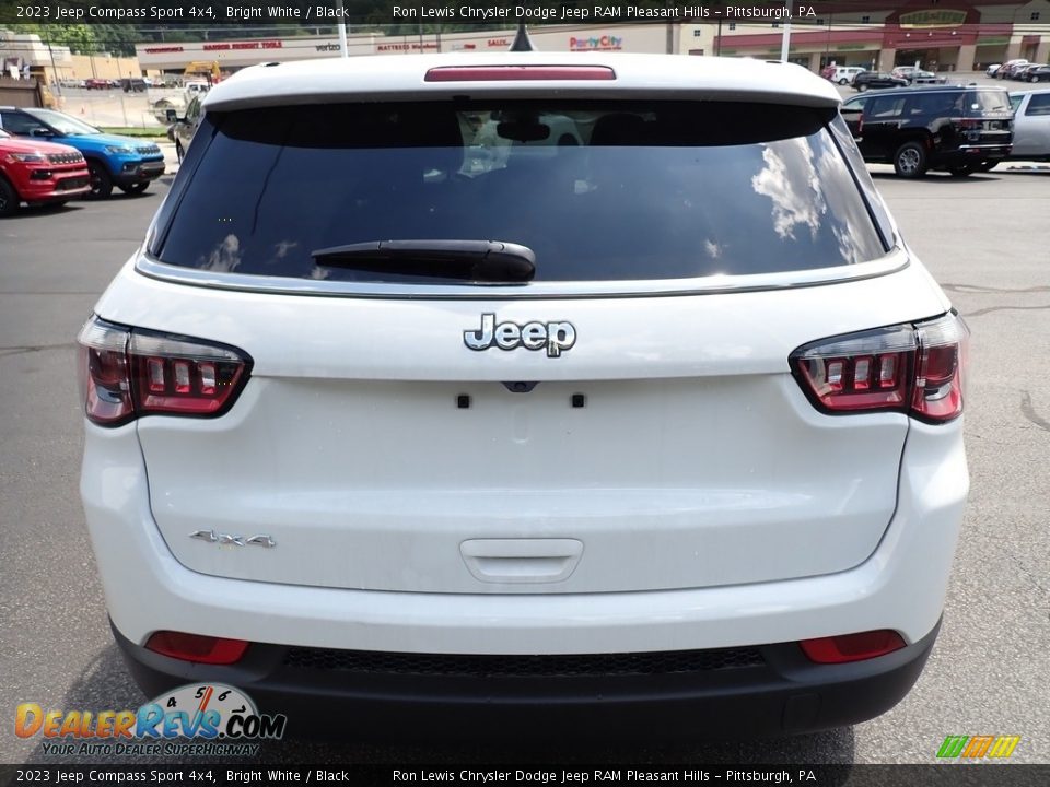 2023 Jeep Compass Sport 4x4 Bright White / Black Photo #5