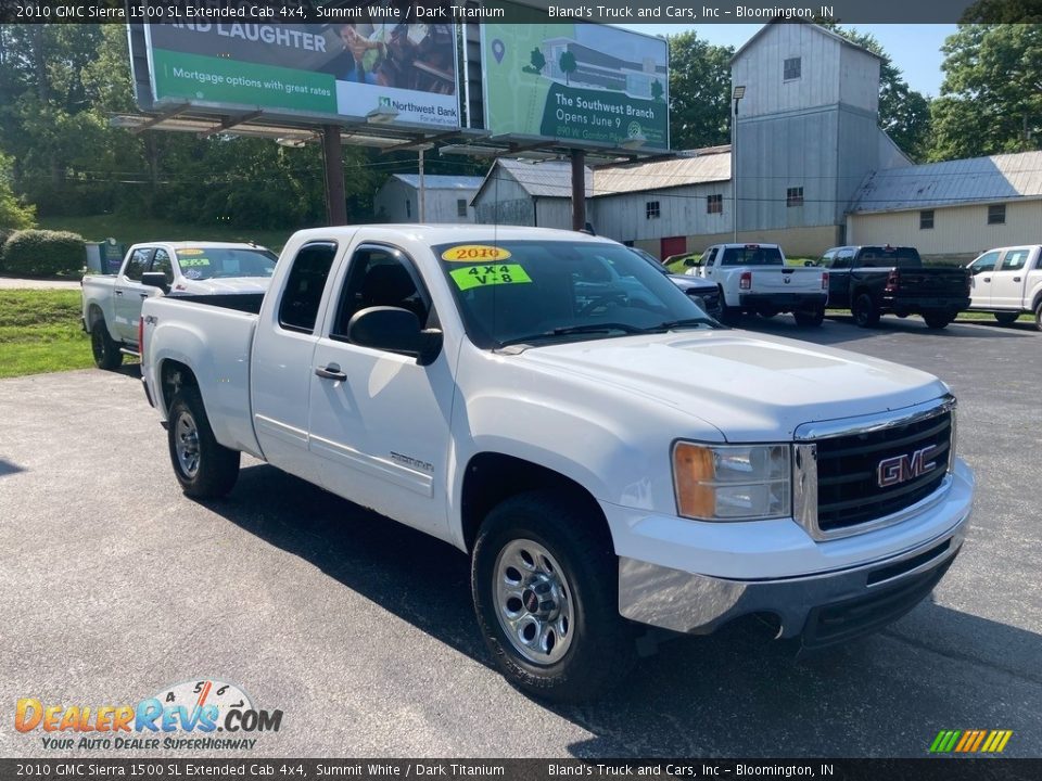 Summit White 2010 GMC Sierra 1500 SL Extended Cab 4x4 Photo #7