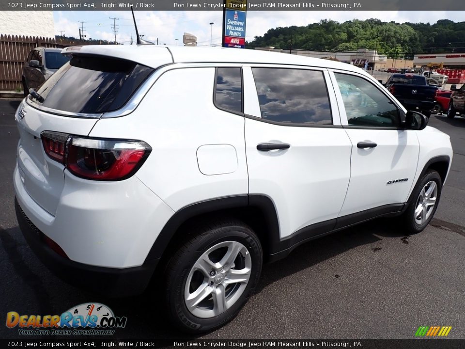 2023 Jeep Compass Sport 4x4 Bright White / Black Photo #6