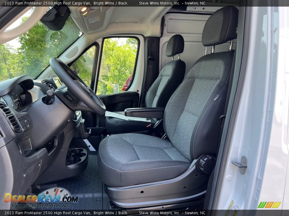 Black Interior - 2023 Ram ProMaster 2500 High Roof Cargo Van Photo #10