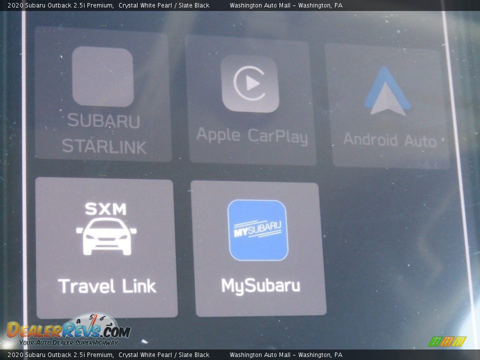 2020 Subaru Outback 2.5i Premium Crystal White Pearl / Slate Black Photo #21