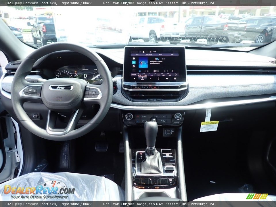 2023 Jeep Compass Sport 4x4 Bright White / Black Photo #13