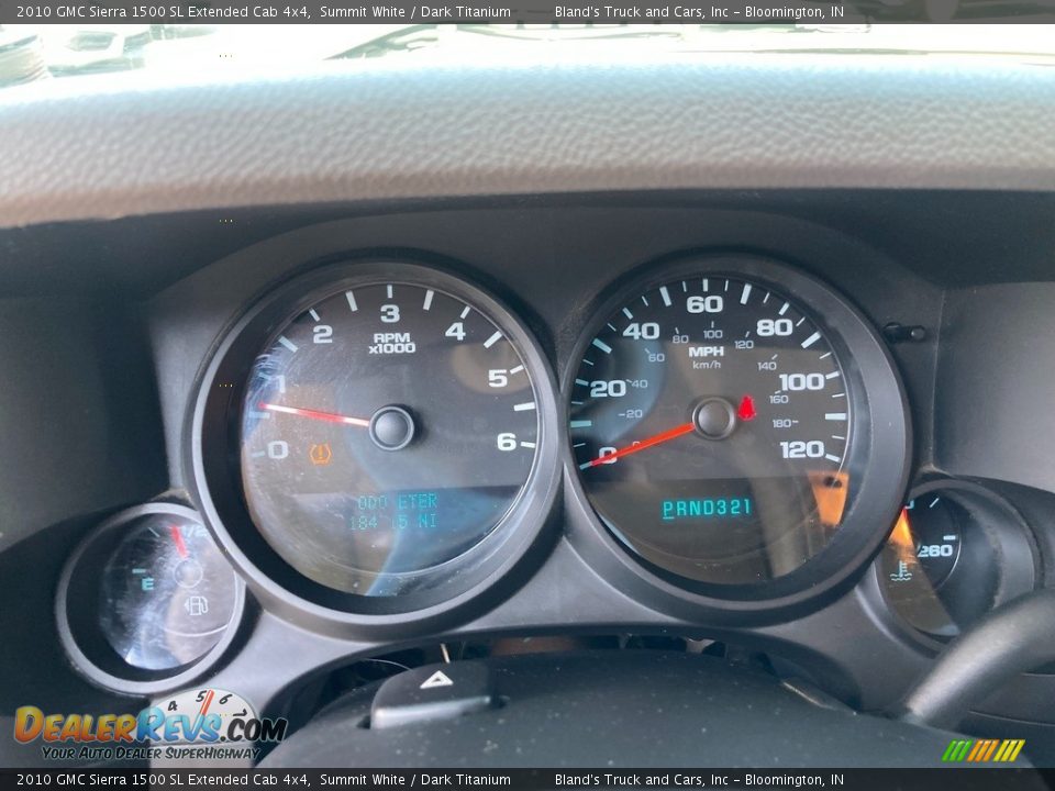 2010 GMC Sierra 1500 SL Extended Cab 4x4 Gauges Photo #13