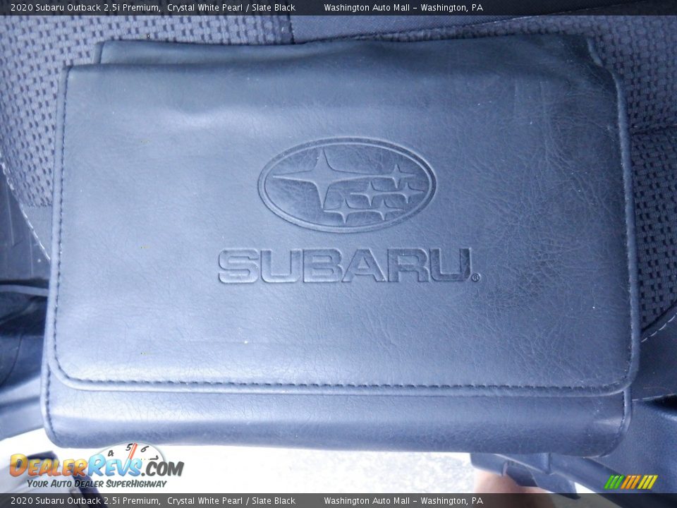 2020 Subaru Outback 2.5i Premium Crystal White Pearl / Slate Black Photo #31