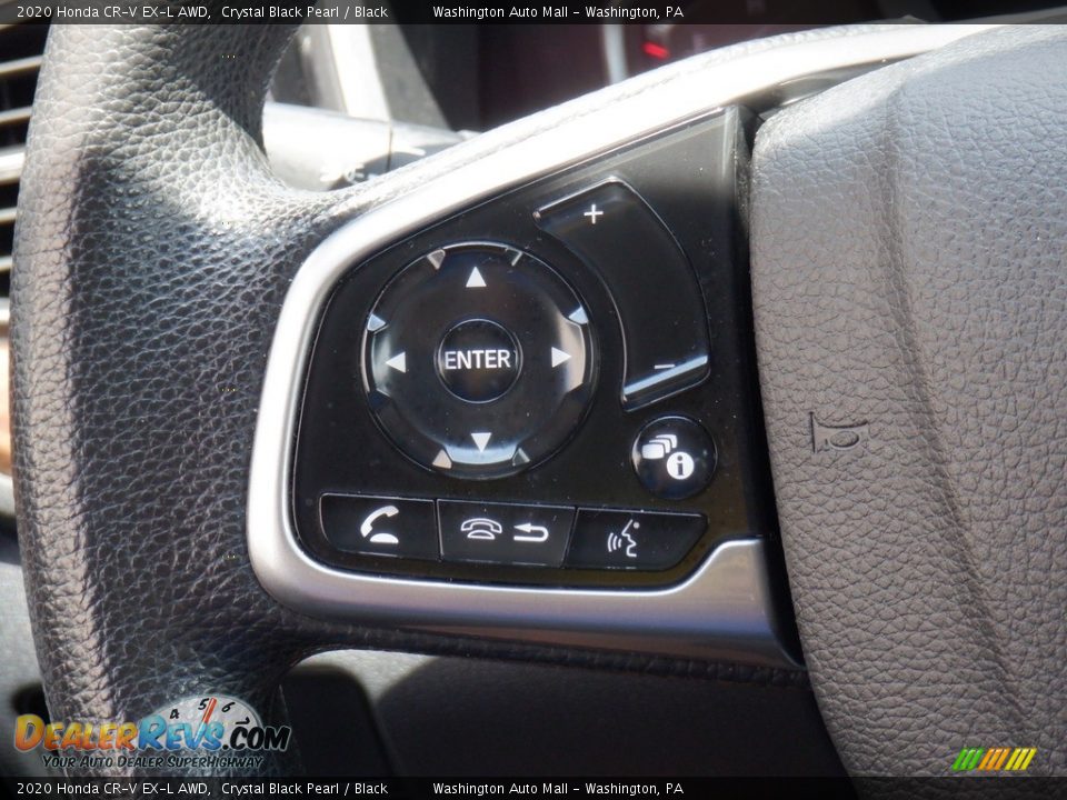 2020 Honda CR-V EX-L AWD Crystal Black Pearl / Black Photo #25