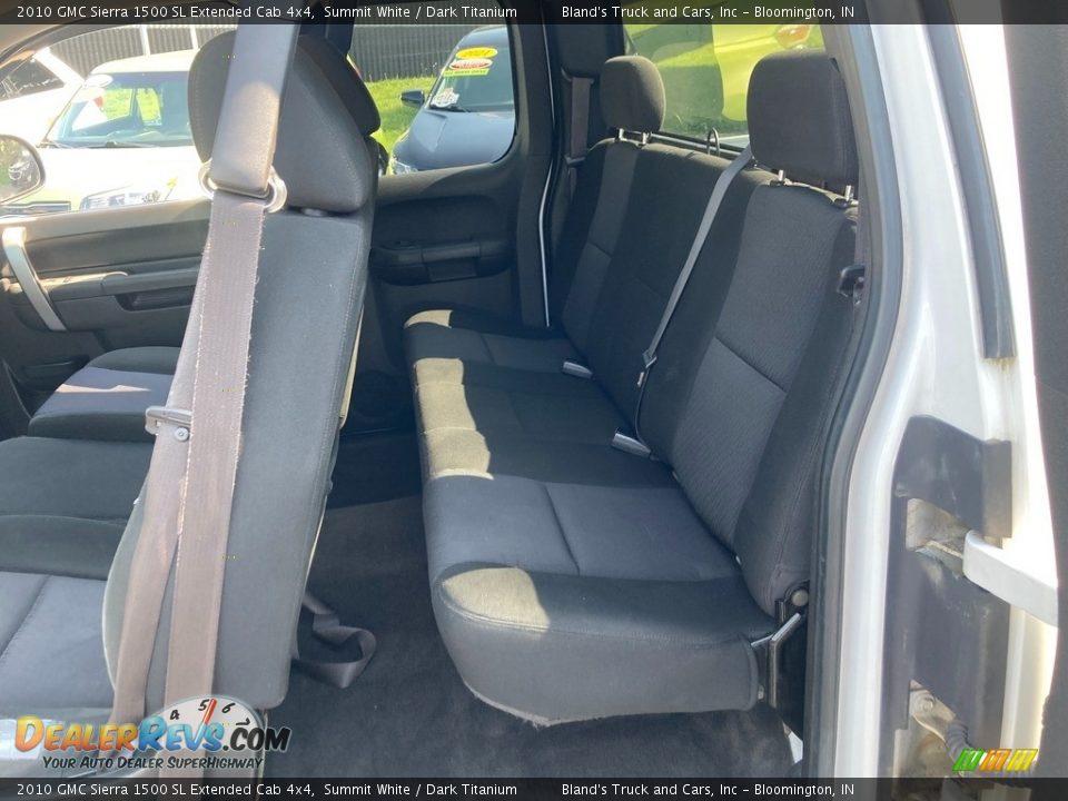 Rear Seat of 2010 GMC Sierra 1500 SL Extended Cab 4x4 Photo #19
