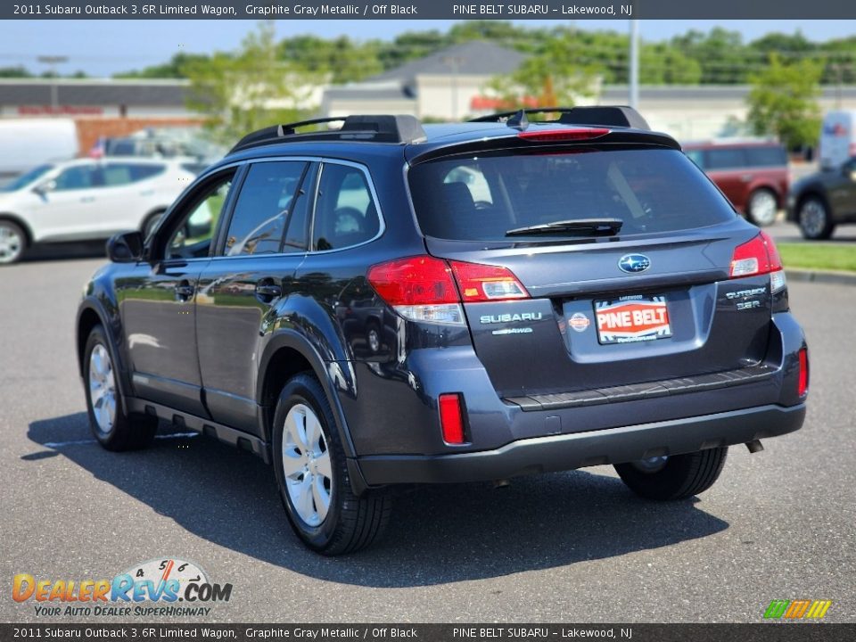 2011 Subaru Outback 3.6R Limited Wagon Graphite Gray Metallic / Off Black Photo #13