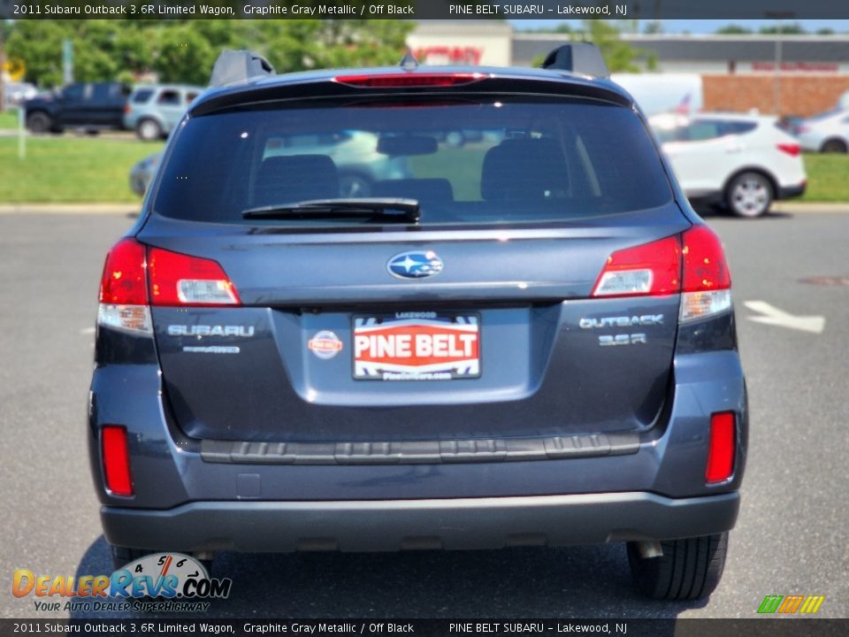 2011 Subaru Outback 3.6R Limited Wagon Graphite Gray Metallic / Off Black Photo #14