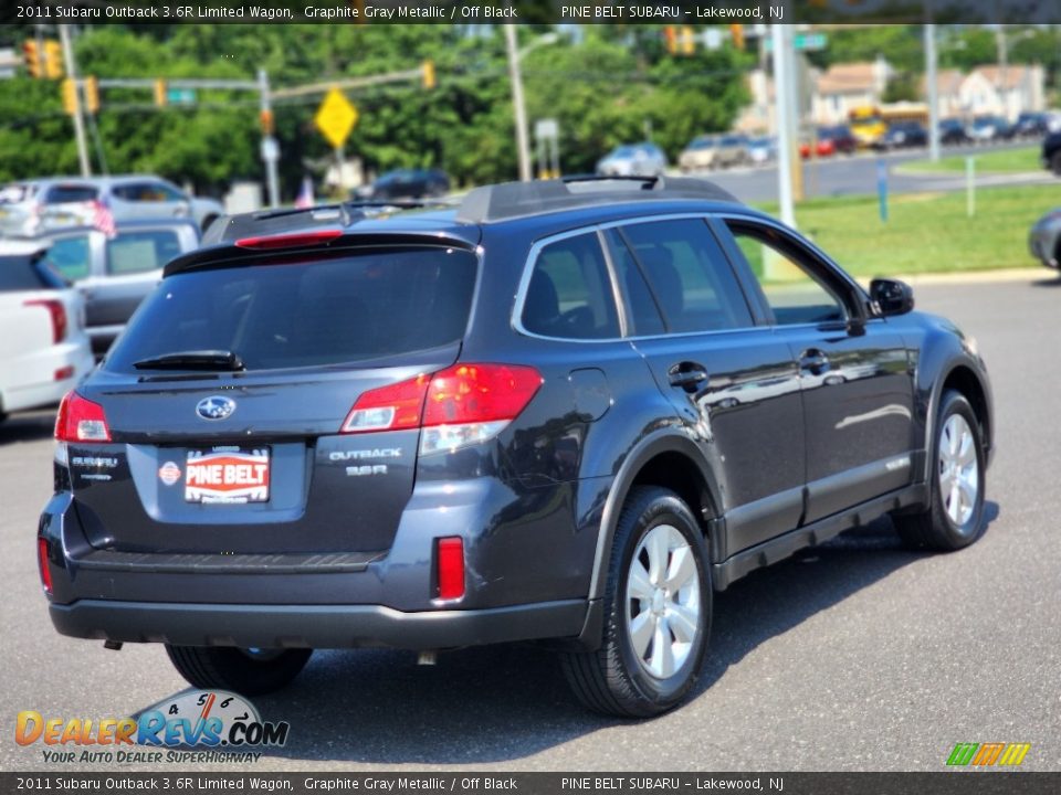 2011 Subaru Outback 3.6R Limited Wagon Graphite Gray Metallic / Off Black Photo #15