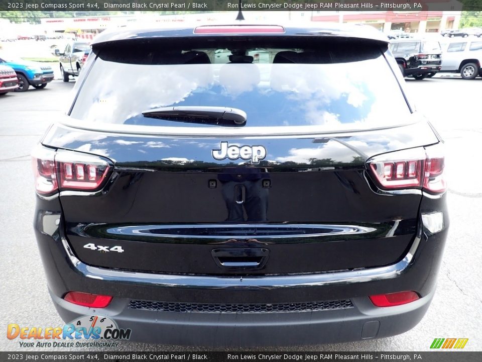 2023 Jeep Compass Sport 4x4 Diamond Black Crystal Pearl / Black Photo #4