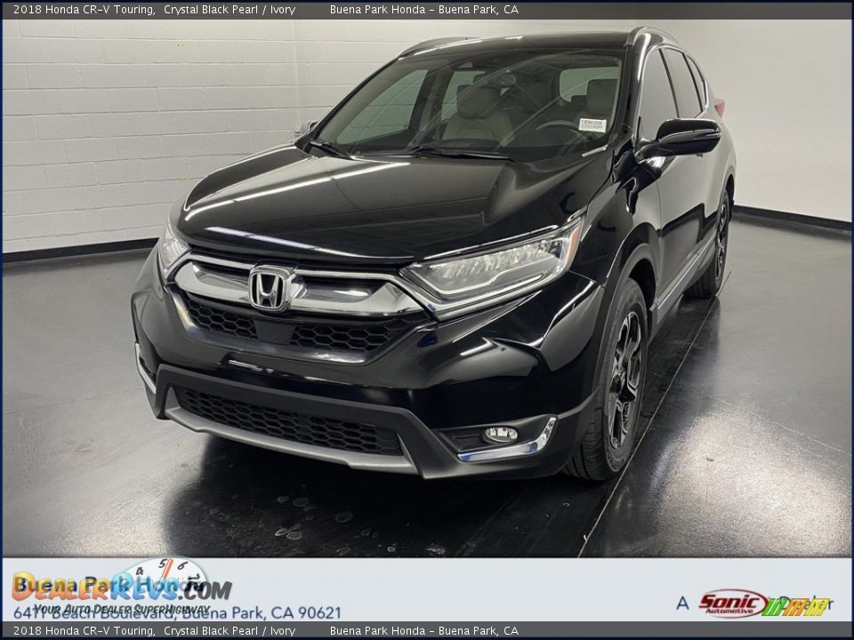 2018 Honda CR-V Touring Crystal Black Pearl / Ivory Photo #1