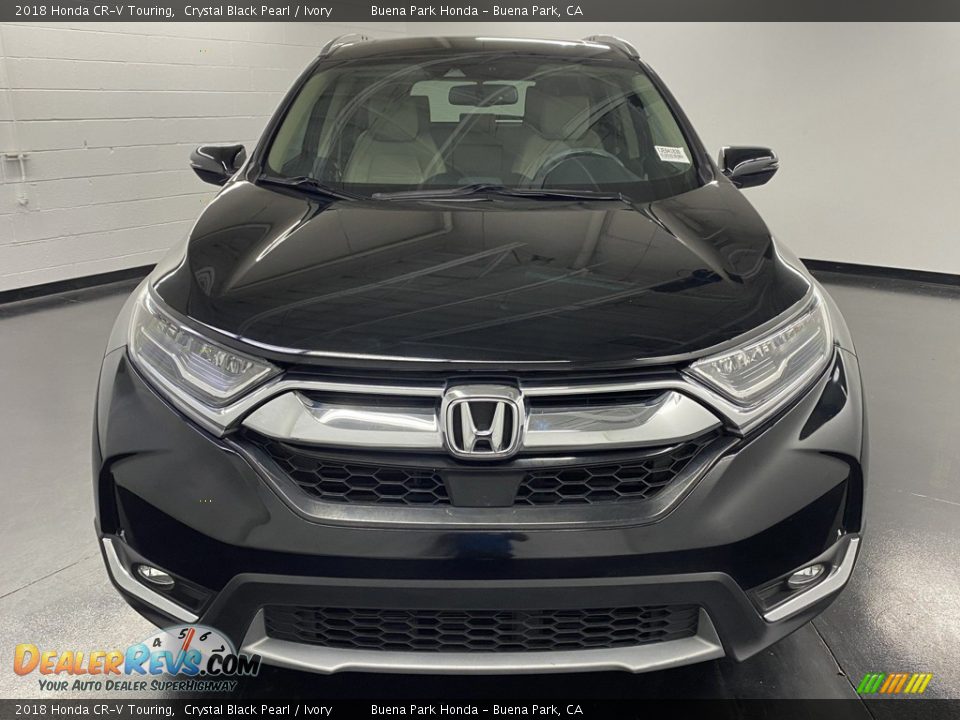 2018 Honda CR-V Touring Crystal Black Pearl / Ivory Photo #2