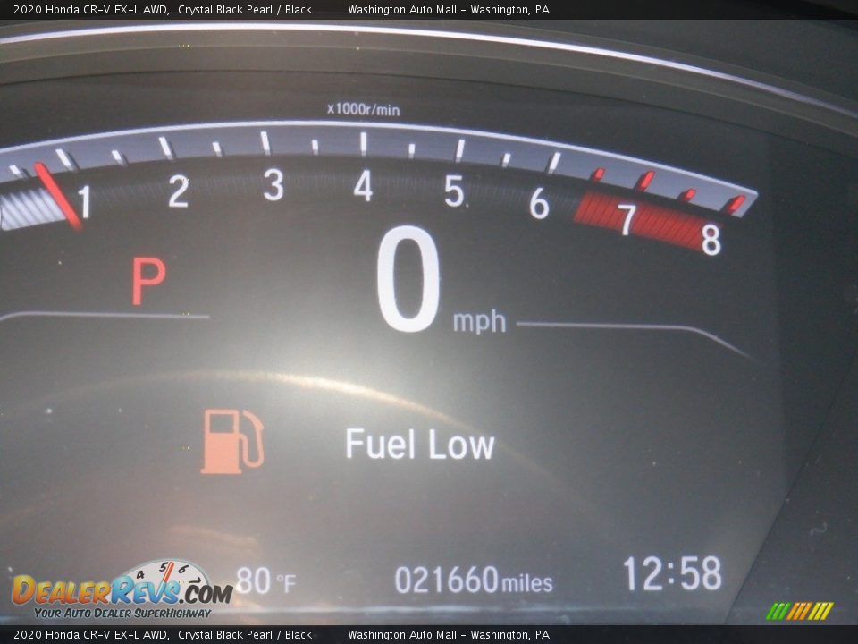 2020 Honda CR-V EX-L AWD Crystal Black Pearl / Black Photo #36