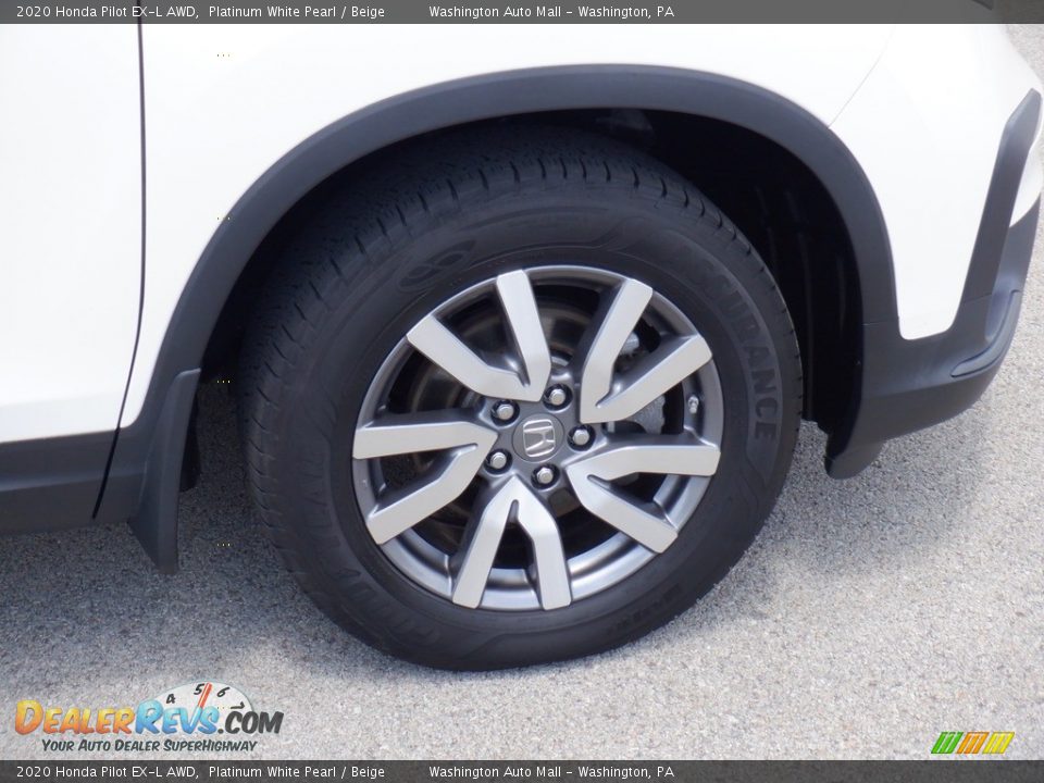 2020 Honda Pilot EX-L AWD Platinum White Pearl / Beige Photo #2