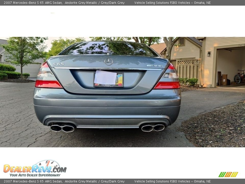 2007 Mercedes-Benz S 65 AMG Sedan Andorite Grey Metallic / Grey/Dark Grey Photo #13