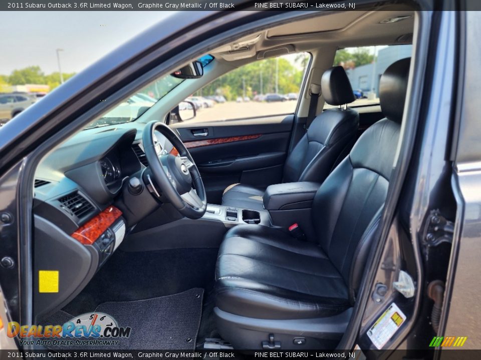 Off Black Interior - 2011 Subaru Outback 3.6R Limited Wagon Photo #30