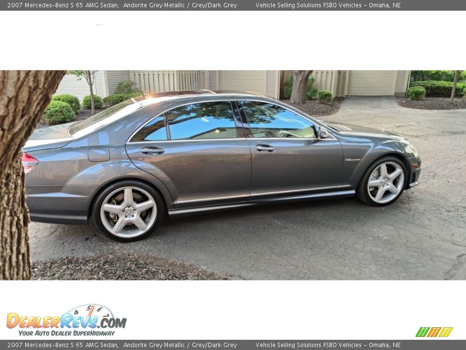 2007 Mercedes-Benz S 65 AMG Sedan Andorite Grey Metallic / Grey/Dark Grey Photo #14