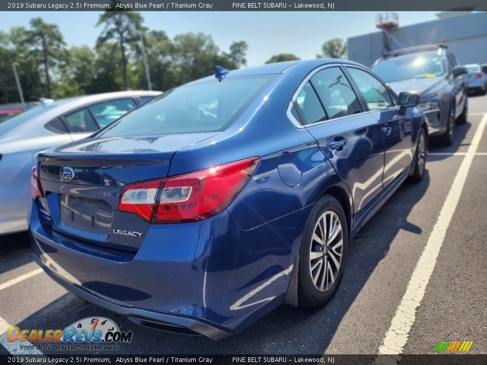 2019 Subaru Legacy 2.5i Premium Abyss Blue Pearl / Titanium Gray Photo #3