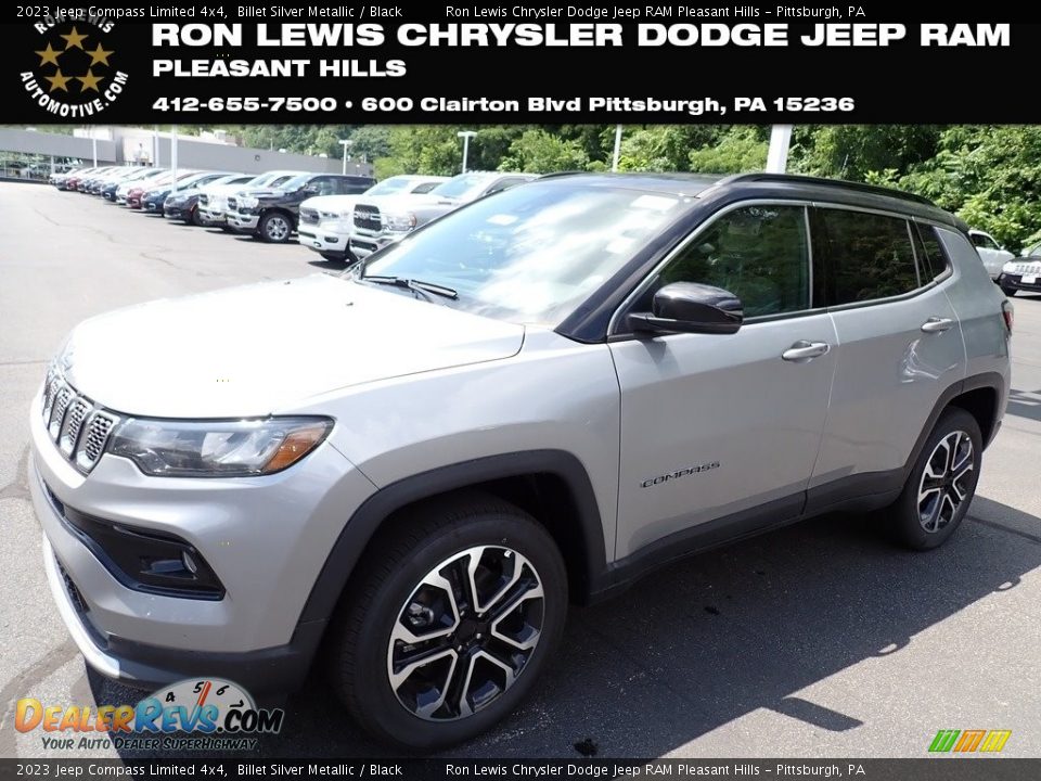 2023 Jeep Compass Limited 4x4 Billet Silver Metallic / Black Photo #1