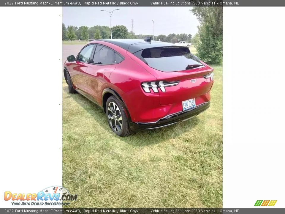 2022 Ford Mustang Mach-E Premium eAWD Rapid Red Metallic / Black Onyx Photo #2