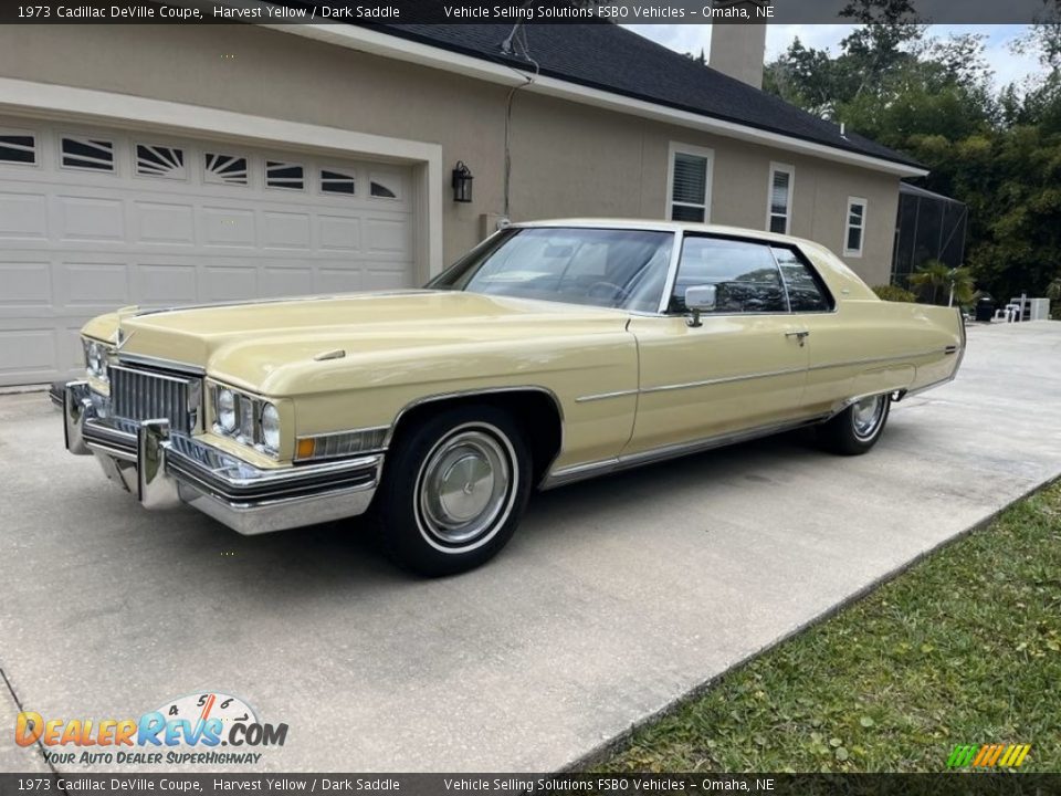Harvest Yellow 1973 Cadillac DeVille Coupe Photo #1