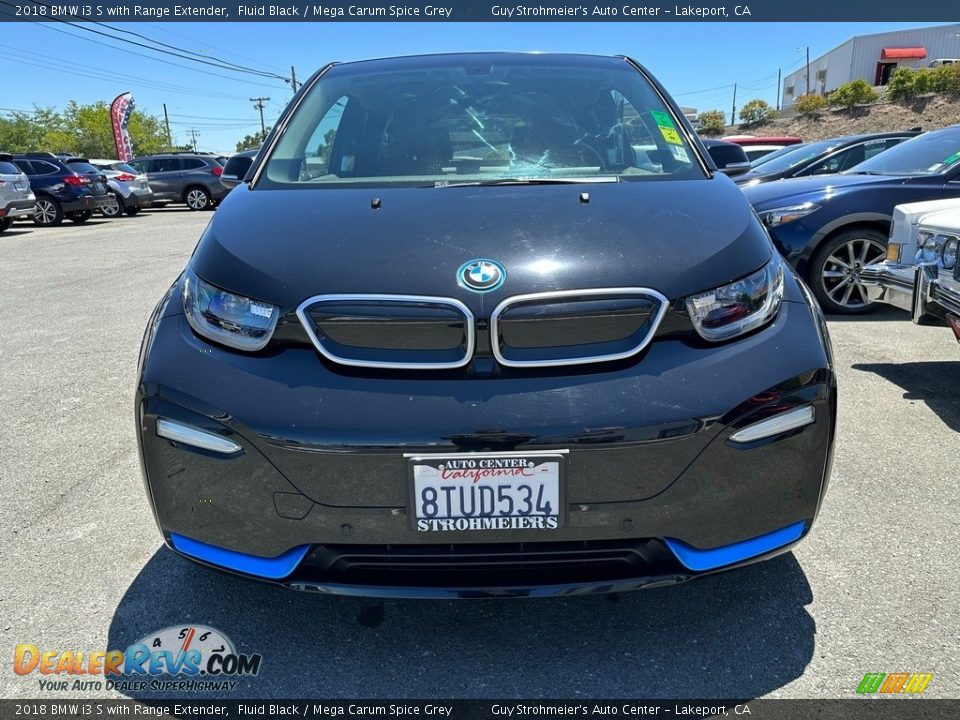 2018 BMW i3 S with Range Extender Fluid Black / Mega Carum Spice Grey Photo #2