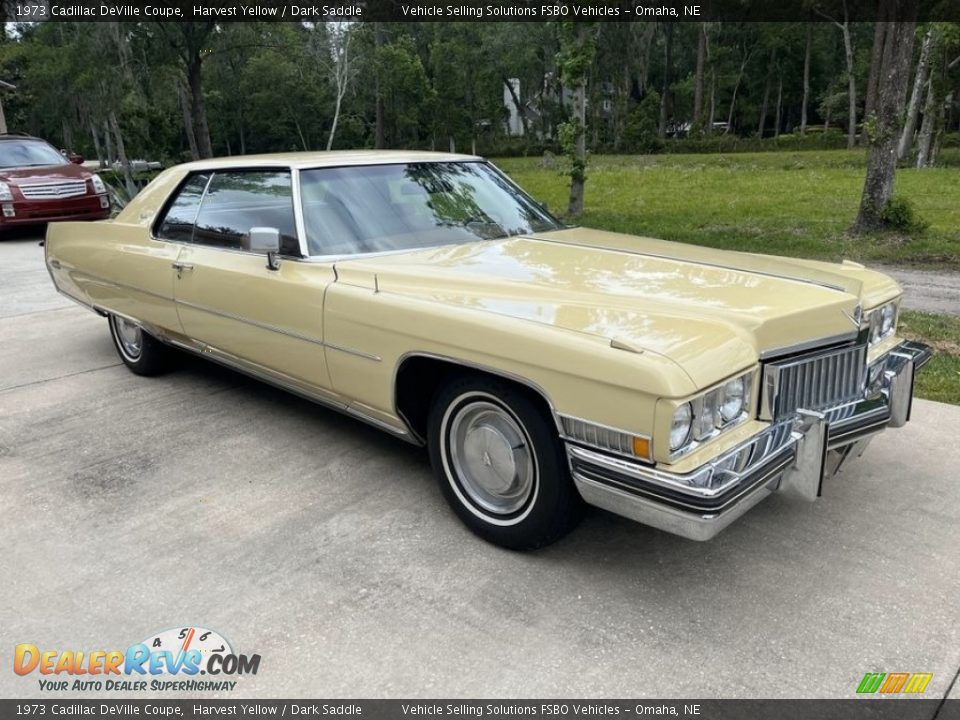 Front 3/4 View of 1973 Cadillac DeVille Coupe Photo #2