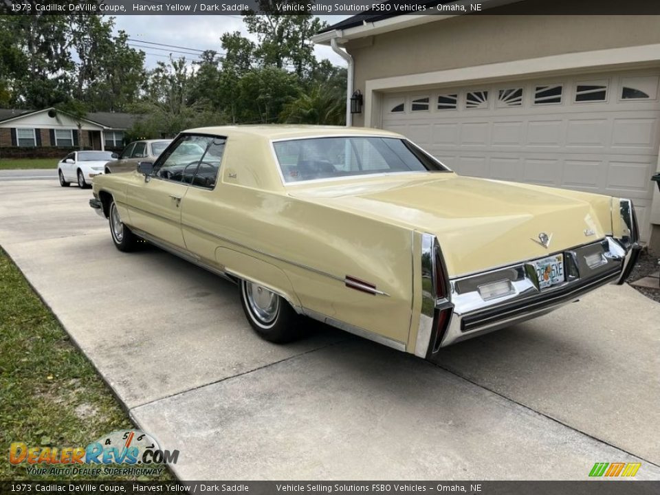 Harvest Yellow 1973 Cadillac DeVille Coupe Photo #3