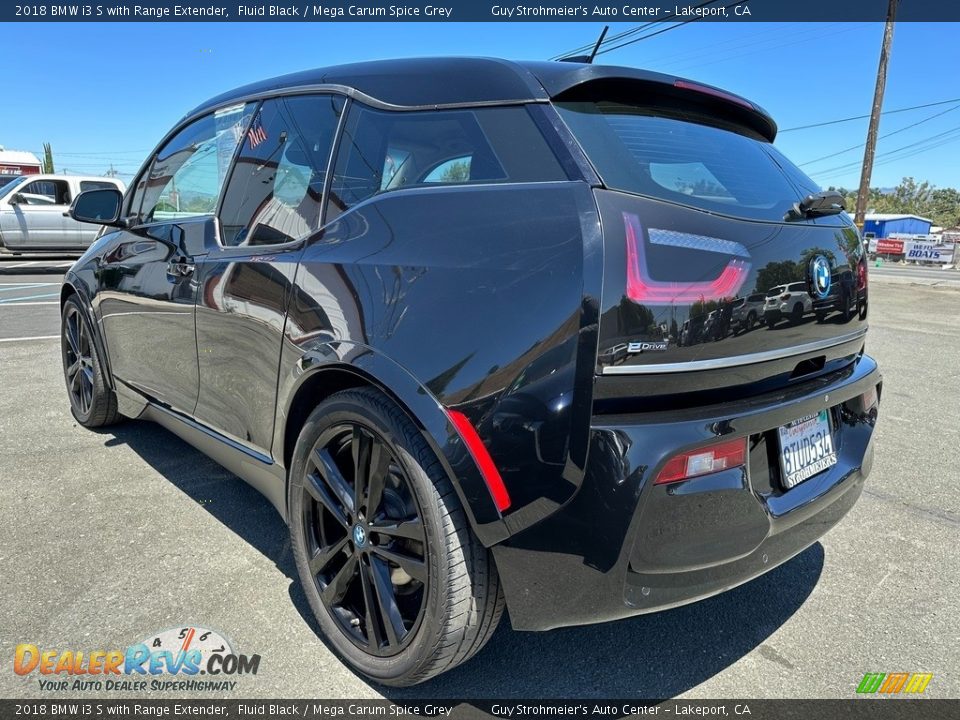 2018 BMW i3 S with Range Extender Fluid Black / Mega Carum Spice Grey Photo #4