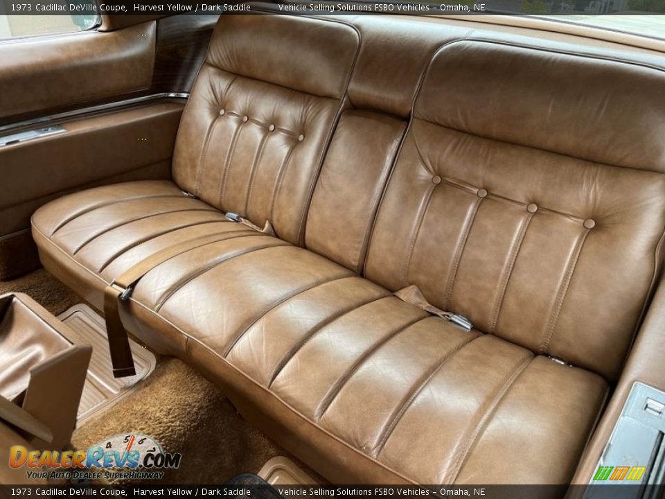 Rear Seat of 1973 Cadillac DeVille Coupe Photo #6