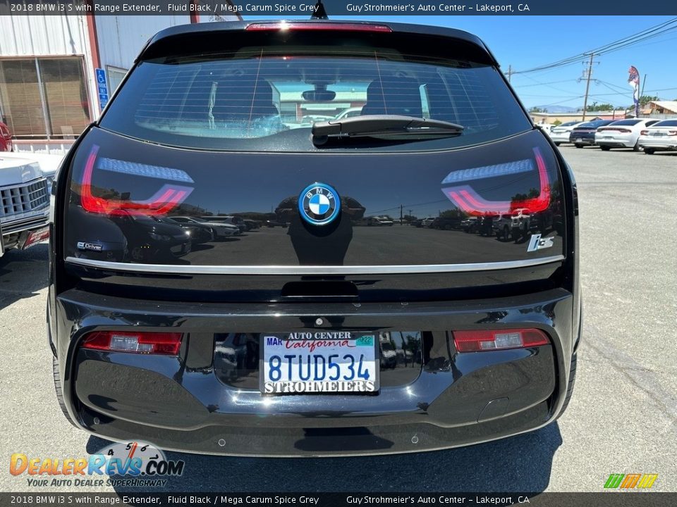 2018 BMW i3 S with Range Extender Fluid Black / Mega Carum Spice Grey Photo #5