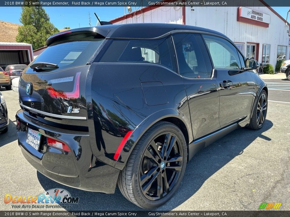 2018 BMW i3 S with Range Extender Fluid Black / Mega Carum Spice Grey Photo #6