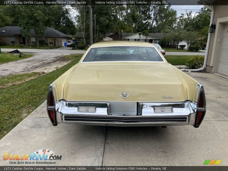 Harvest Yellow 1973 Cadillac DeVille Coupe Photo #8