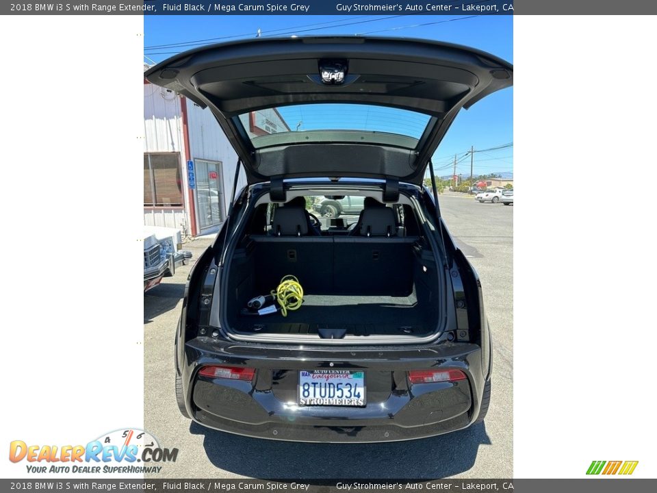 2018 BMW i3 S with Range Extender Fluid Black / Mega Carum Spice Grey Photo #7