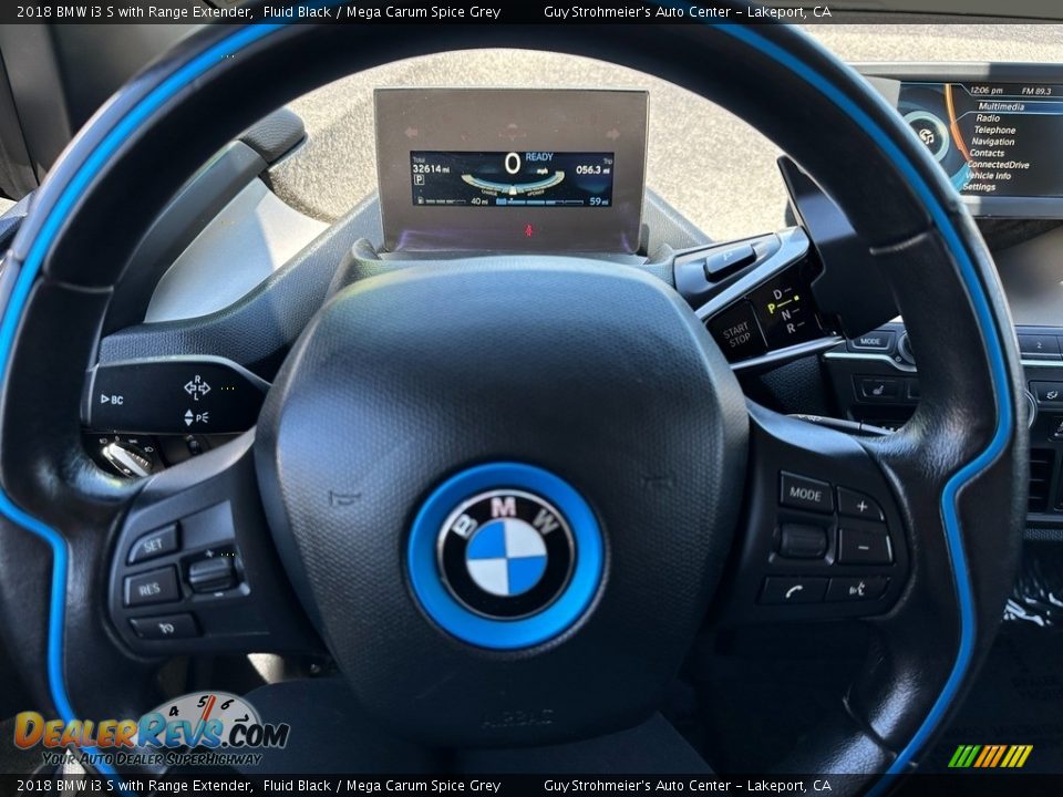 2018 BMW i3 S with Range Extender Fluid Black / Mega Carum Spice Grey Photo #8