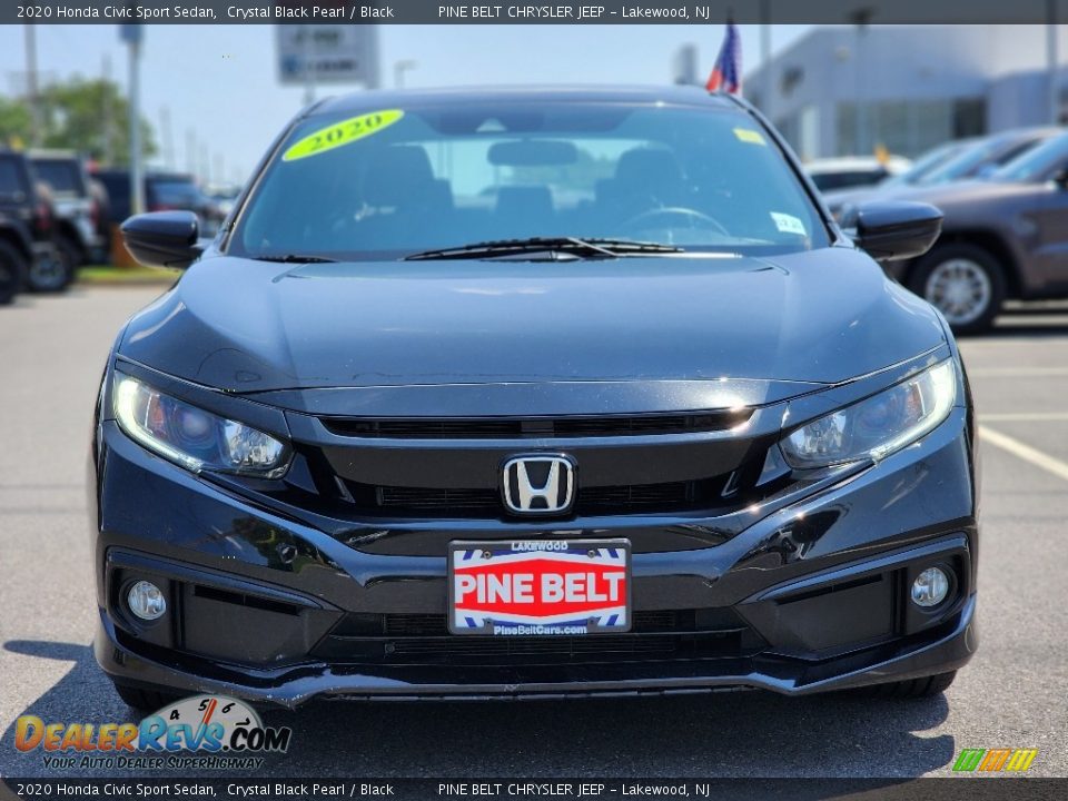 2020 Honda Civic Sport Sedan Crystal Black Pearl / Black Photo #12