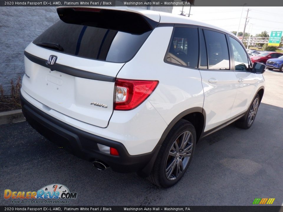 2020 Honda Passport EX-L AWD Platinum White Pearl / Black Photo #7