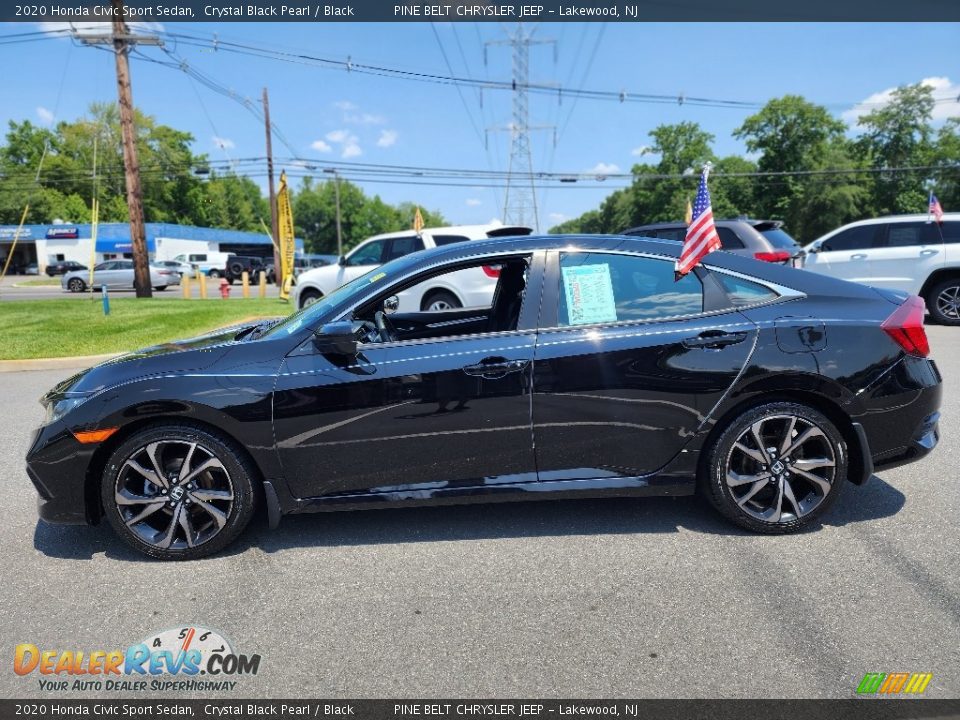 Crystal Black Pearl 2020 Honda Civic Sport Sedan Photo #13