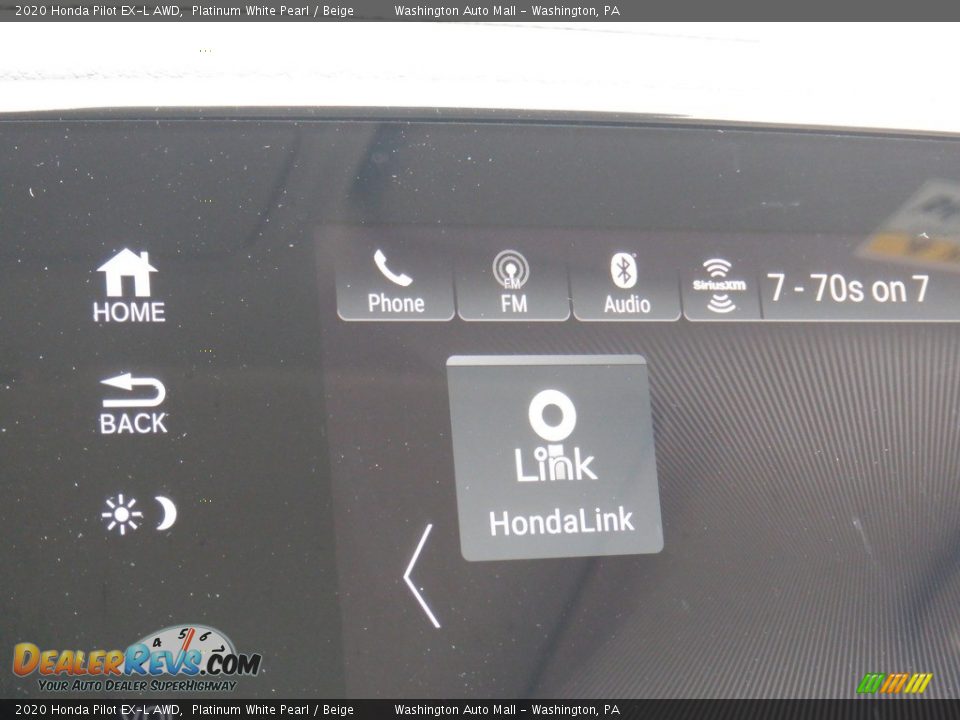 2020 Honda Pilot EX-L AWD Platinum White Pearl / Beige Photo #23