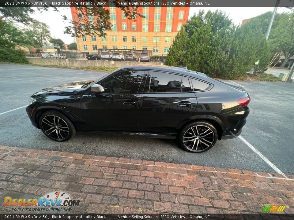 2021 BMW X6 xDrive50i Black Sapphire Metallic / Black Photo #1