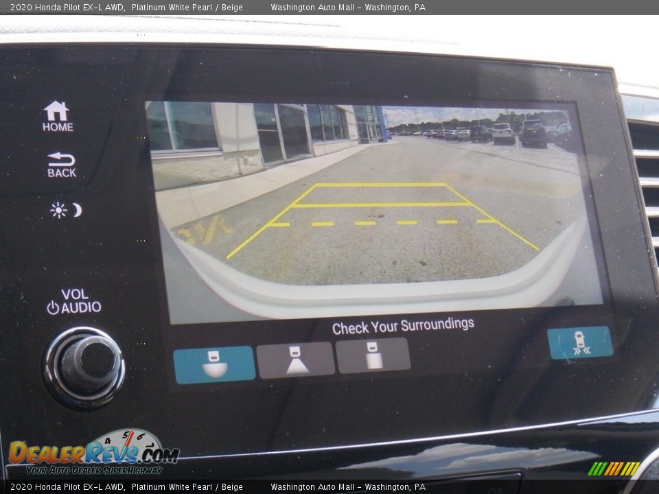 2020 Honda Pilot EX-L AWD Platinum White Pearl / Beige Photo #24