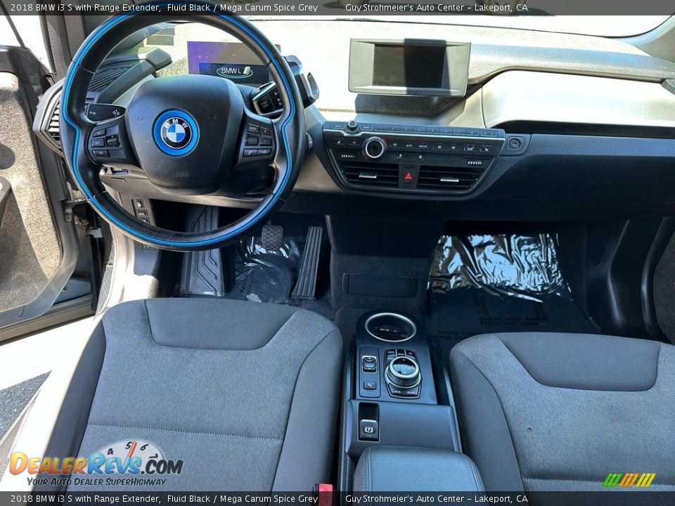 2018 BMW i3 S with Range Extender Fluid Black / Mega Carum Spice Grey Photo #12