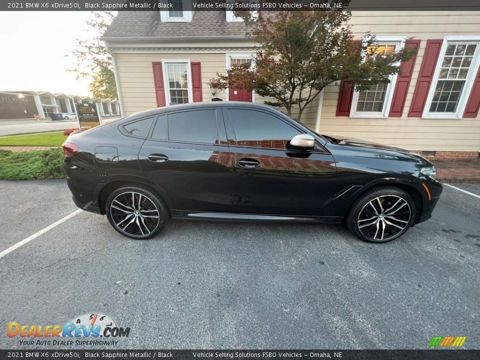 2021 BMW X6 xDrive50i Black Sapphire Metallic / Black Photo #2