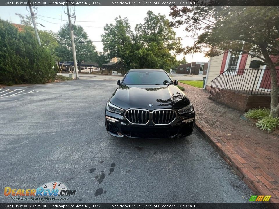 2021 BMW X6 xDrive50i Black Sapphire Metallic / Black Photo #3