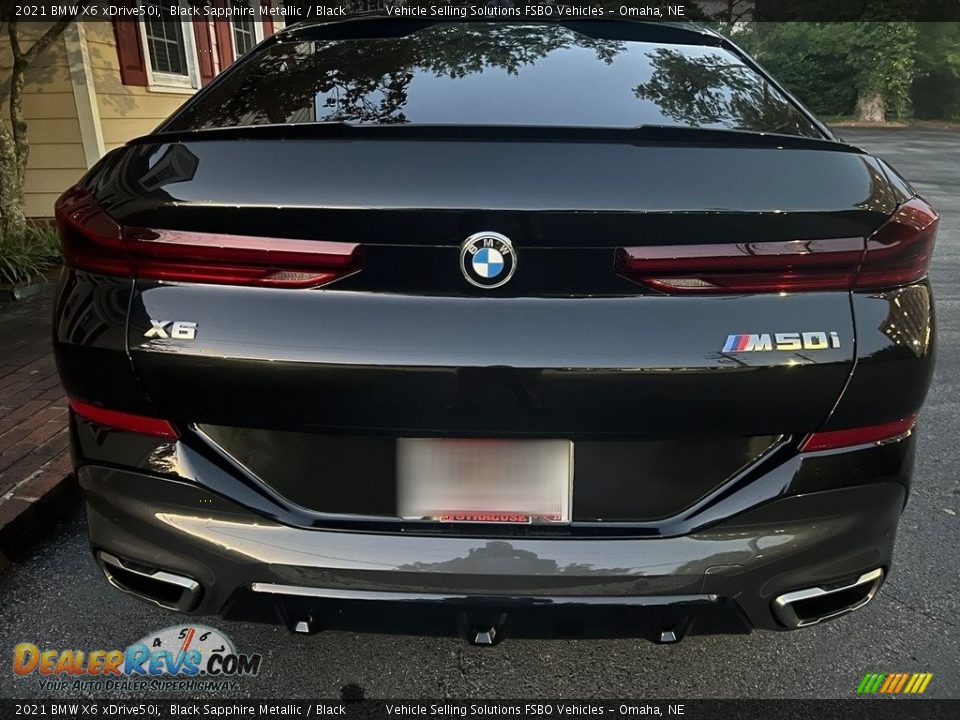 2021 BMW X6 xDrive50i Black Sapphire Metallic / Black Photo #4