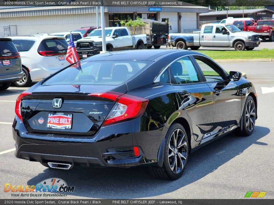 2020 Honda Civic Sport Sedan Crystal Black Pearl / Black Photo #17