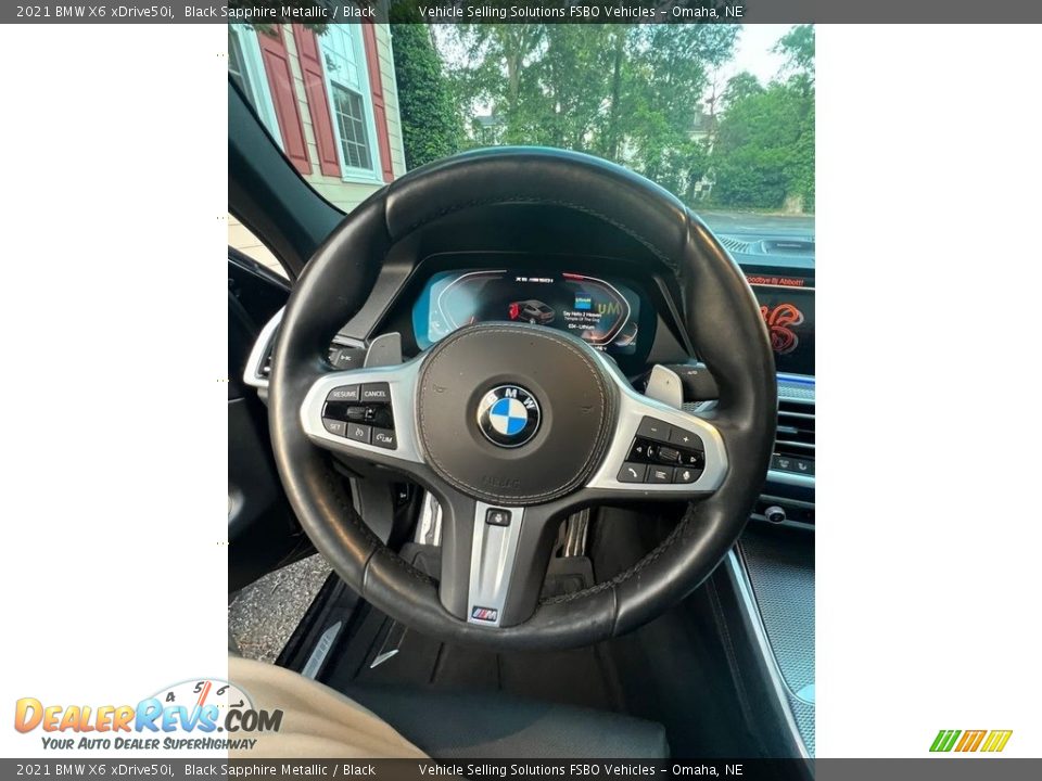 2021 BMW X6 xDrive50i Black Sapphire Metallic / Black Photo #6