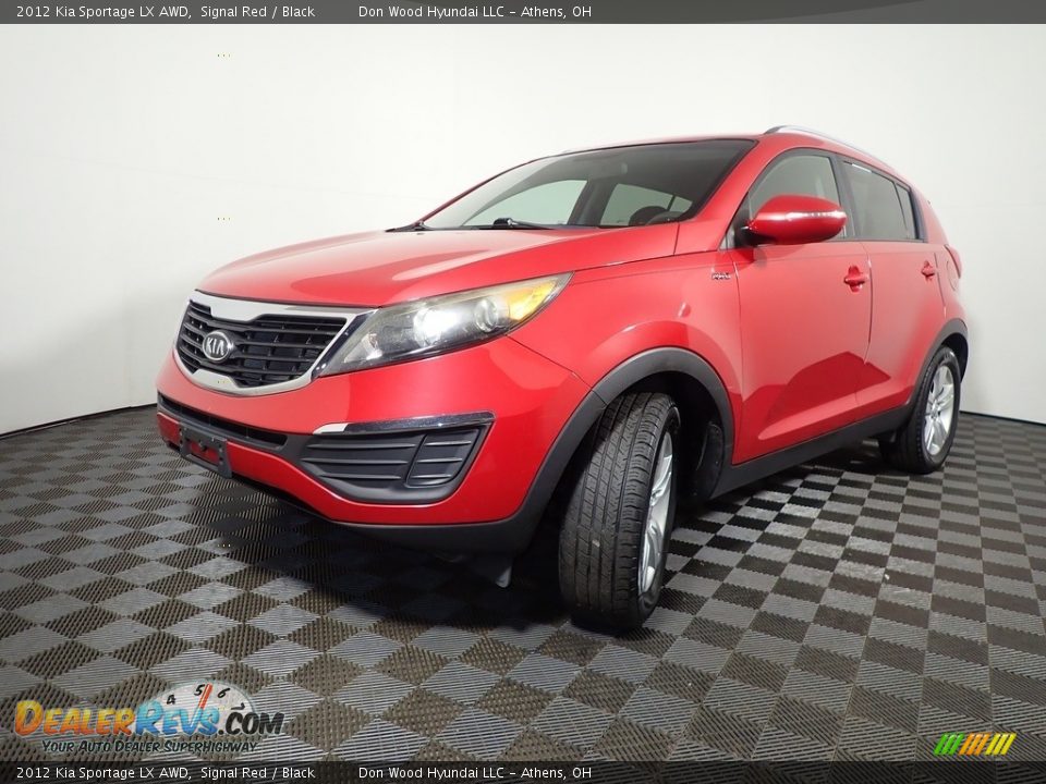 2012 Kia Sportage LX AWD Signal Red / Black Photo #9