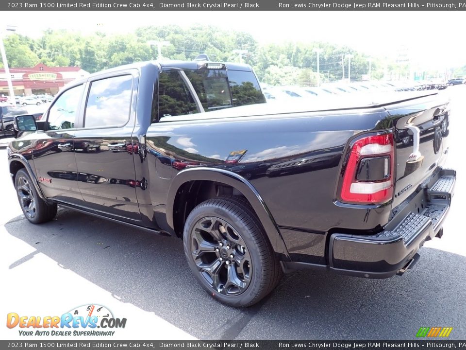 2023 Ram 1500 Limited Red Edition Crew Cab 4x4 Diamond Black Crystal Pearl / Black Photo #3