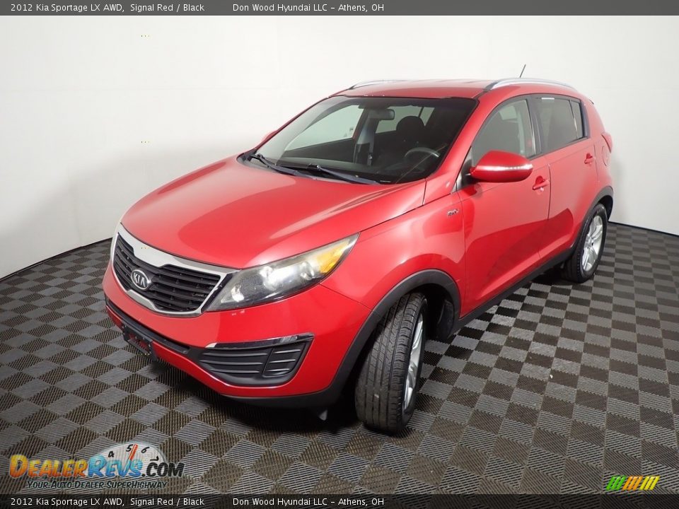 2012 Kia Sportage LX AWD Signal Red / Black Photo #10